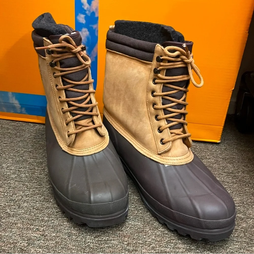 Eddie Bauer Leather Steel Shank Insulated Snow Boots